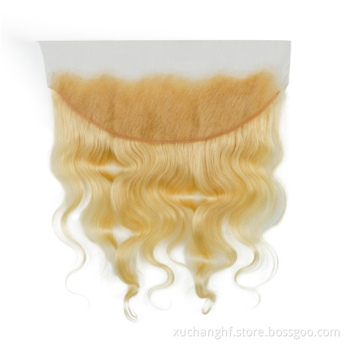 Christmas Sale Top Quality Preplucked 613 Blonde Transparent Swiss Lace Closure/ Frontal / HD Thin Lace For Wholesale